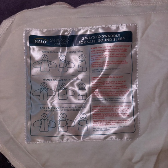 Two (2) HALO 100% Cotton Sleepsack Swaddles NB, 0-3M - Picture 4 of 8